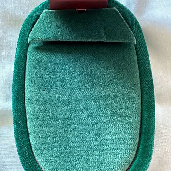 GUCCI Green Velvet Necklace Earrings Box Removable Insert - Picture 3 of 9